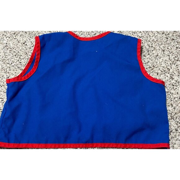 Vintage AWANA Uniform Vest CUBBIES Blue/Red Sewn Patches Youth LARGE YL - Picture 2 of 3